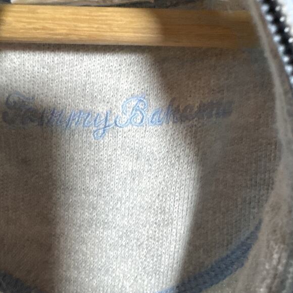 Tommy Bahama Men’s Reversible 1/4 Zip Pull Over Sweater light Blue /Light Gray M - Picture 5 of 9